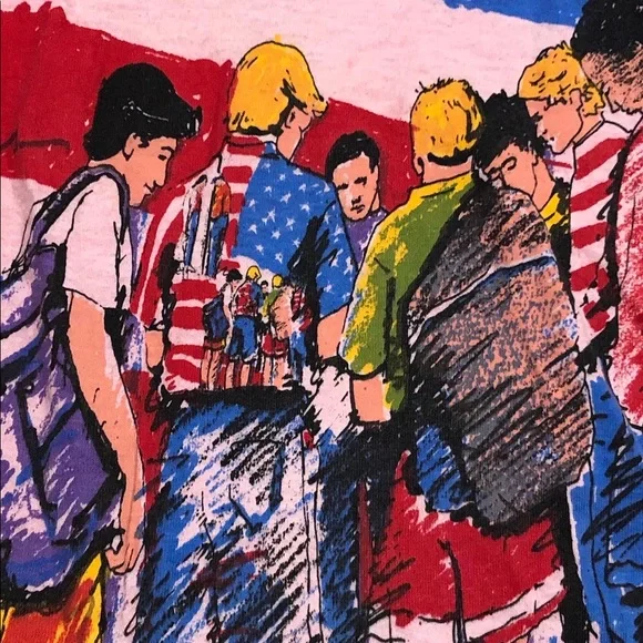 Vintage 90s See You At The Pole AOP tee - Picture 8 of 9